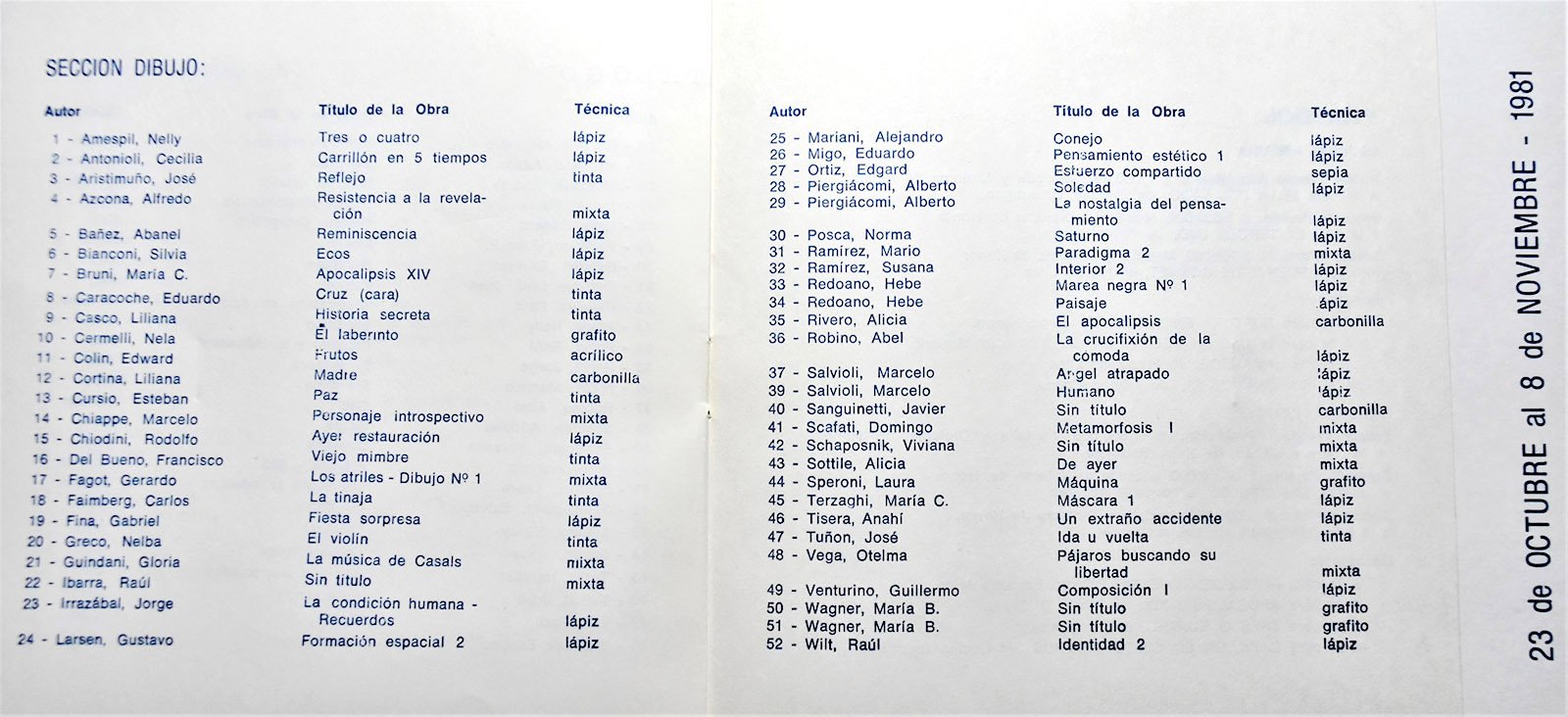 1981 SALÓN LA PLATA INTERIORES