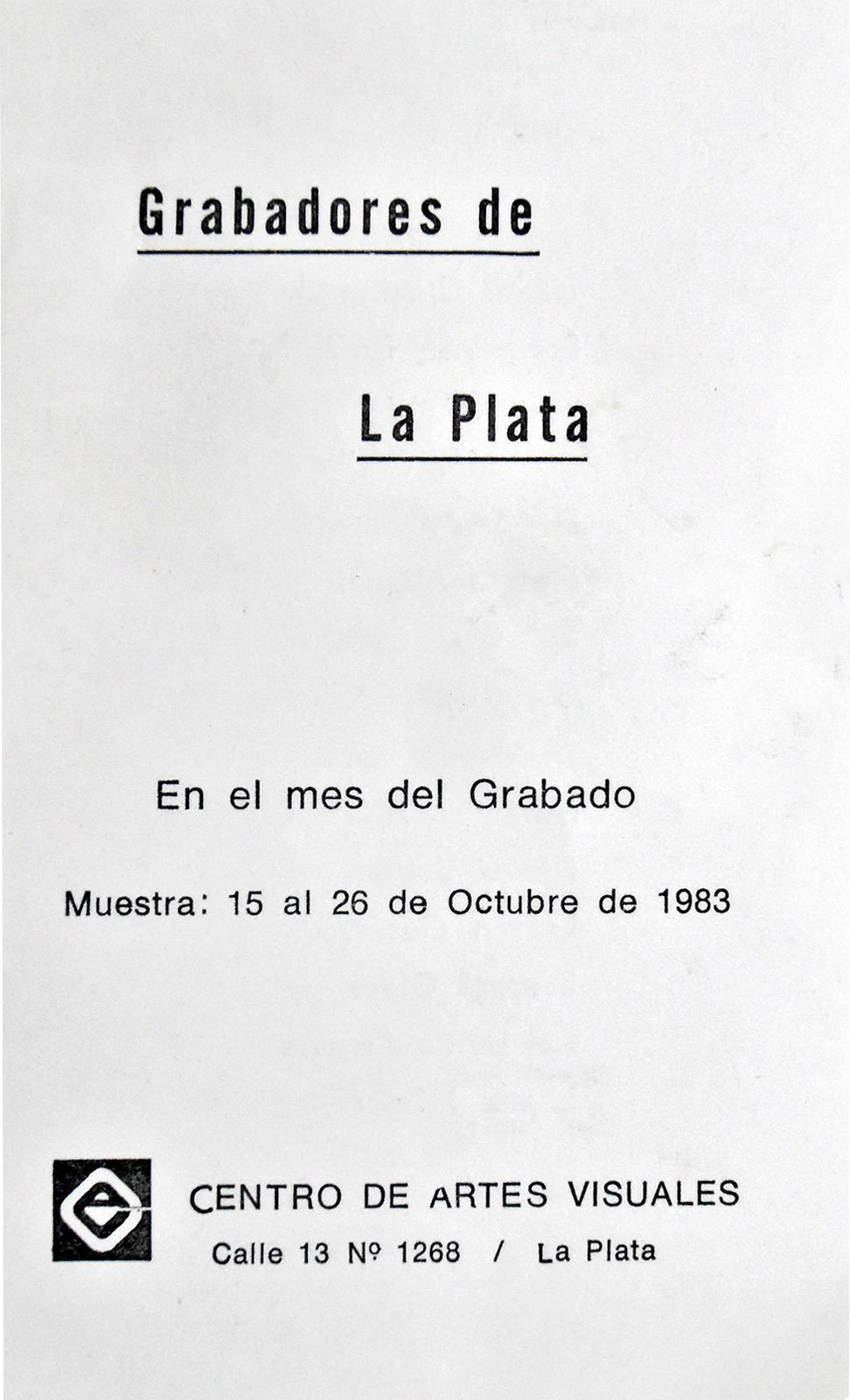 1983 GRABADORES DE LA PLATA