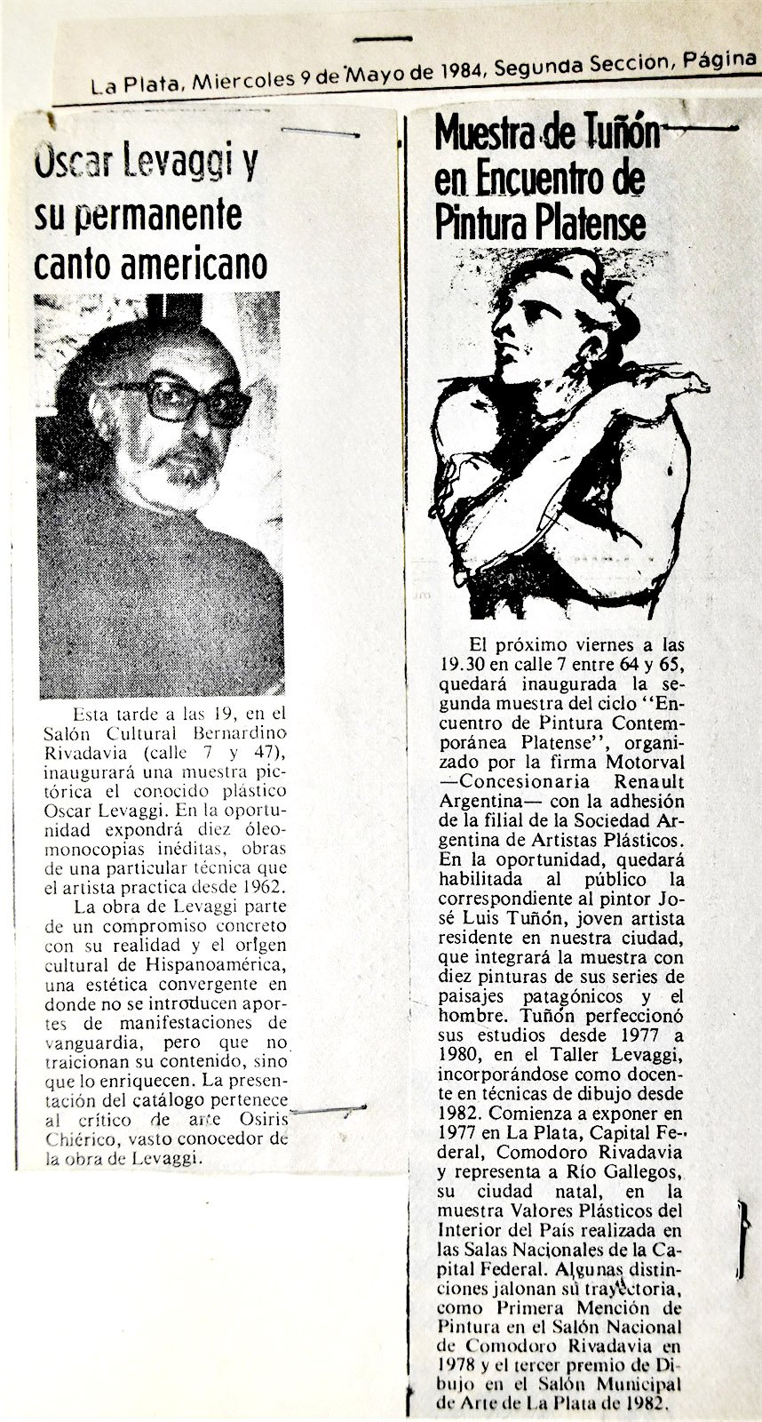 1984 ENCUENTRO PINTURA PLATENSE ARTÍCULOS