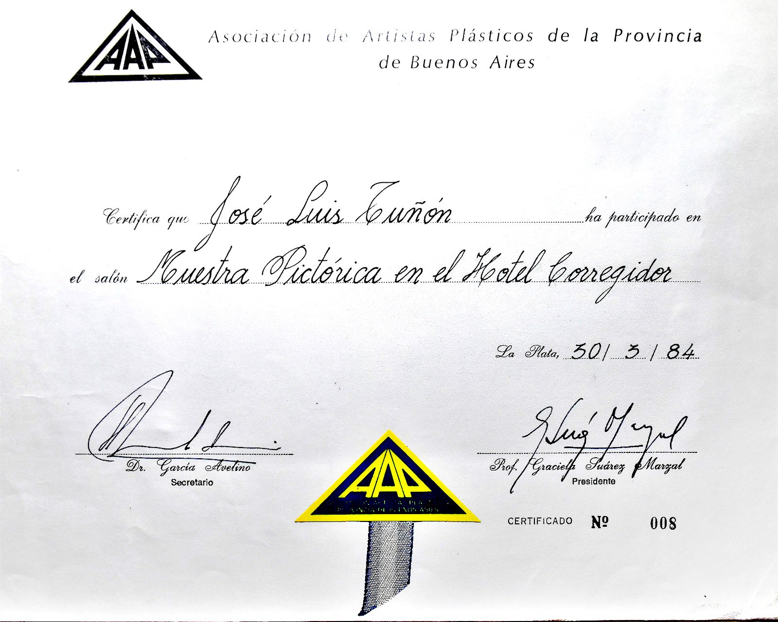 1984 HOTEL CORREGIDOR MAR DEL PLATA