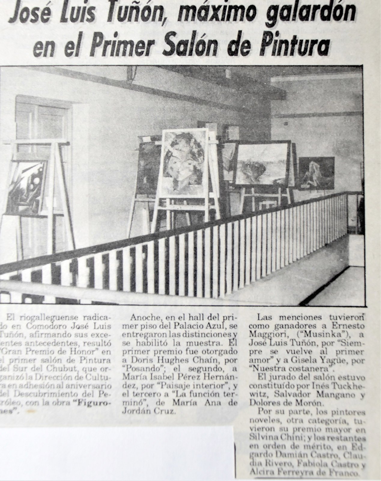 1987 PRIMER SALÓN DE PINTURA DEL SUR DE CHUBUT 1990