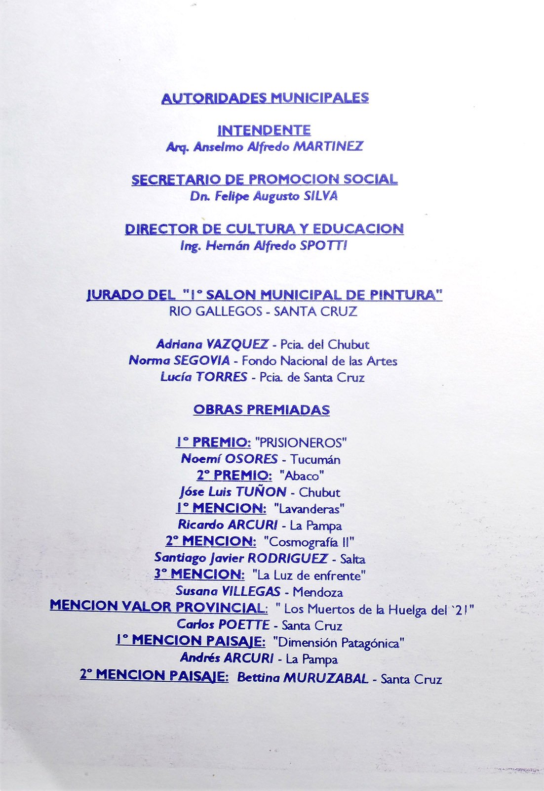 1992 MUNICIPAL GALLEGOS 92