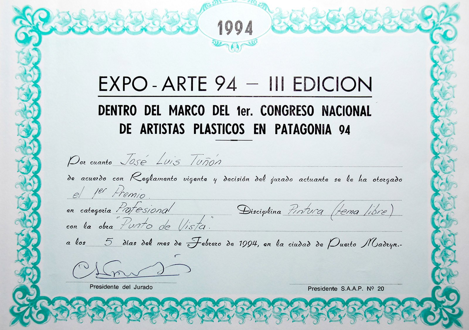 1994 MADRYN PINTURA