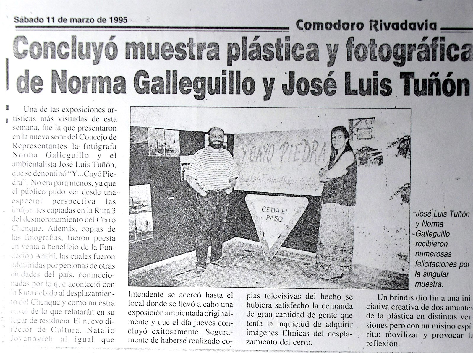 1995 CAYÓ PIEDRA
