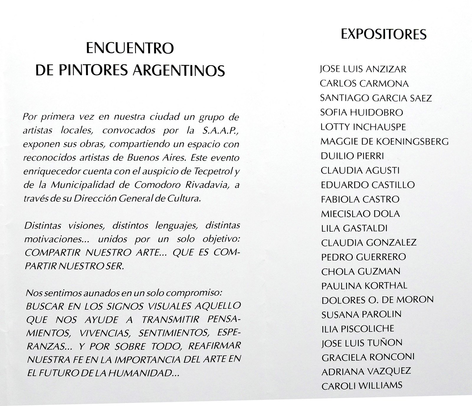 2003 ENCUENTRO DE PINTORES ARGENTINOS