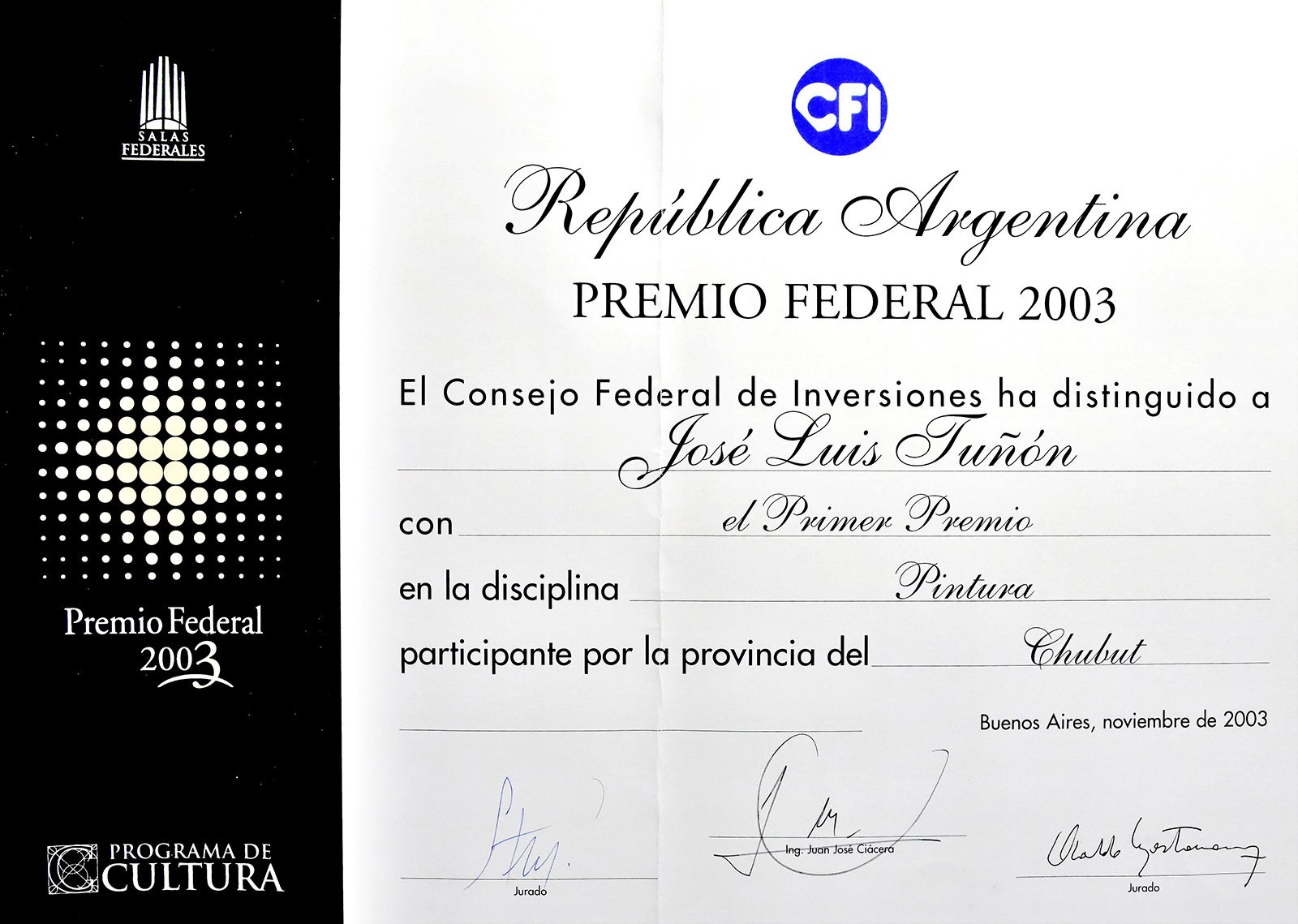 2003 PREMIO FEDERAL